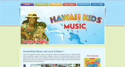 Desktop Screenshot of hawaiikidsmusic.com